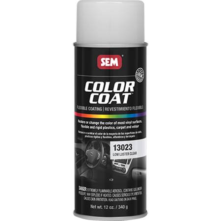 SEM Interior Color Coating Spray Paint, Low Luster Clear  #13023