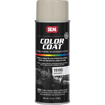 SEM Interior Color Coating Spray Paint, Super White #15103