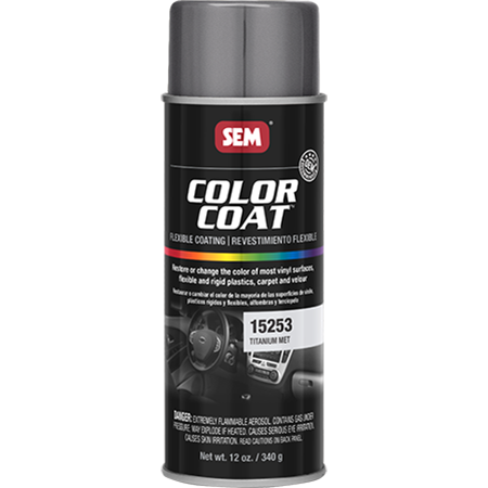 SEM Interior Color Coating Spray Paint, Titanium Metallic  #15253